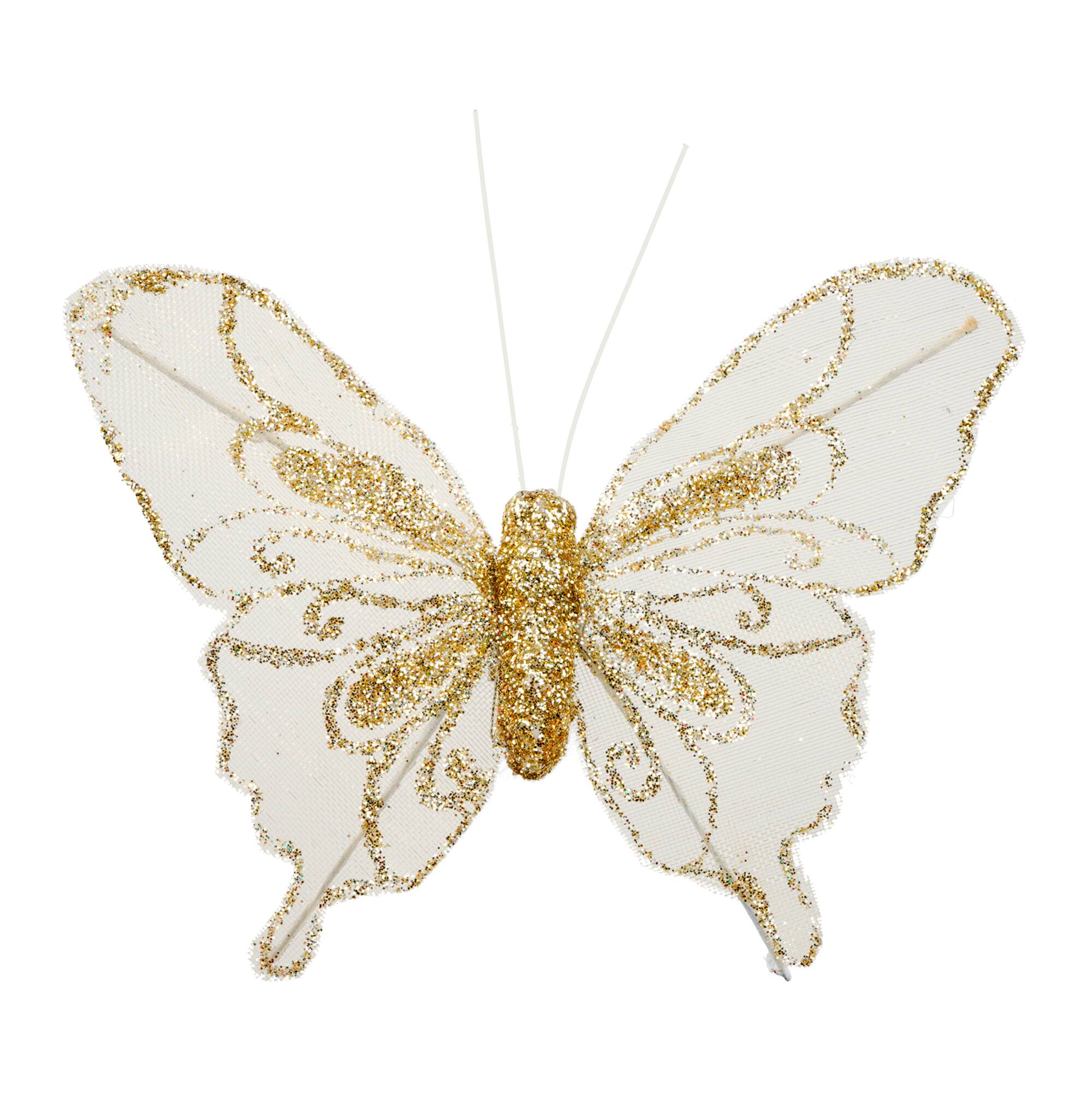 Glitter Butterfly Embellishments